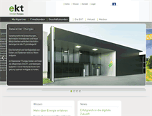 Tablet Screenshot of ekt.ch